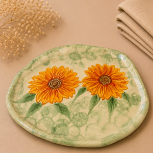 Teller "Sonnenblumen-Duo"