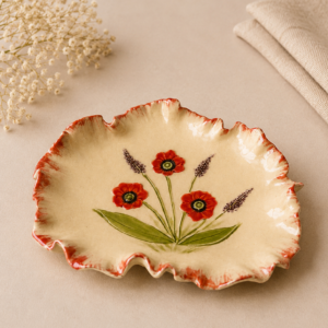 Dekoteller "Mohn & Lavendel" mittel