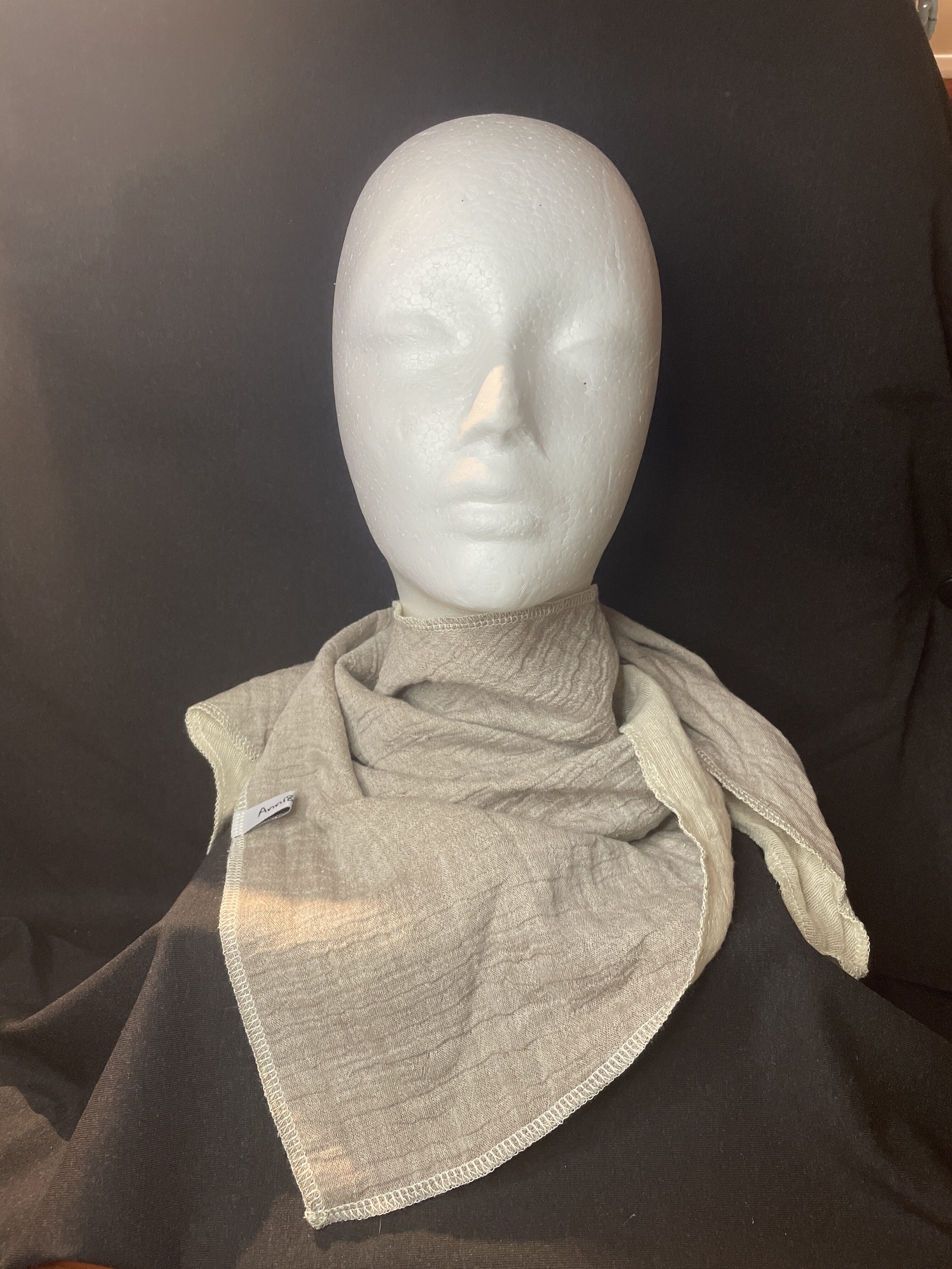 Musselin Dreieckstuch „Sand Nature“ – Beige