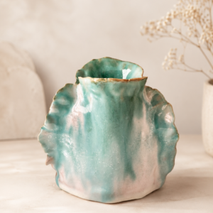 Keramikvase "Meereslicht"