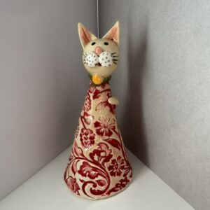 Katze "Blumenkleid rot"