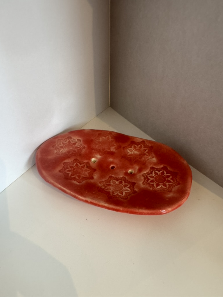 Seifenschale "Mandala - Rot"