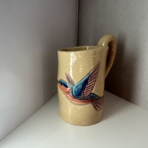 Eisvogelkeramiktasse handgefertigte