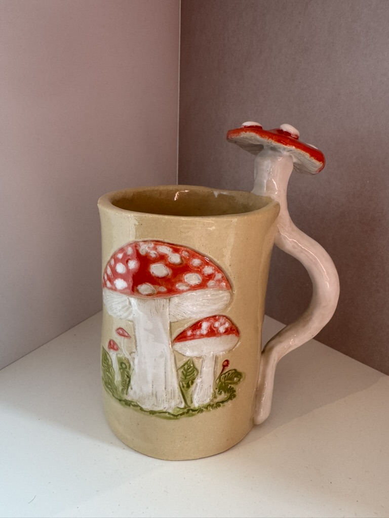 Pilzkeramiktasse handgefertigte