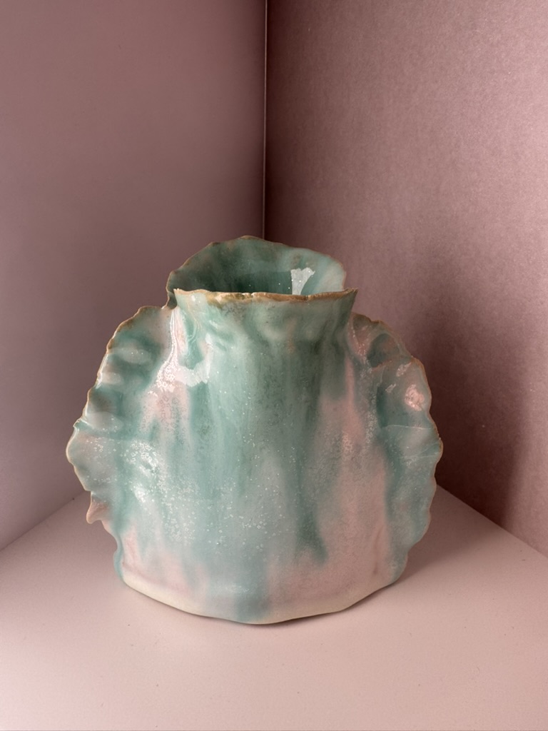 Keramikvase "Meereslicht"