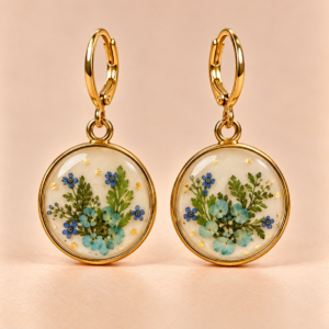 Resin Ohrringe mit Trockenblumen