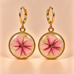 Resin Ohrringe mit Trockenblumen