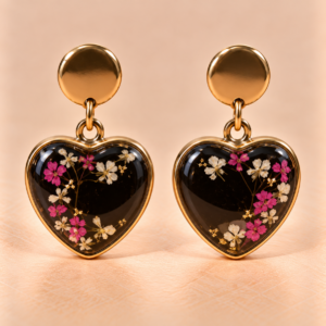 Resin Ohrringe mit Trockenblumen