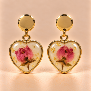 Resin Ohrringe mit Trockenblumen