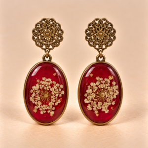 Resin Ohrringe mit Trockenblumen