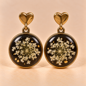 Resin Ohrringe mit Trockenblumen